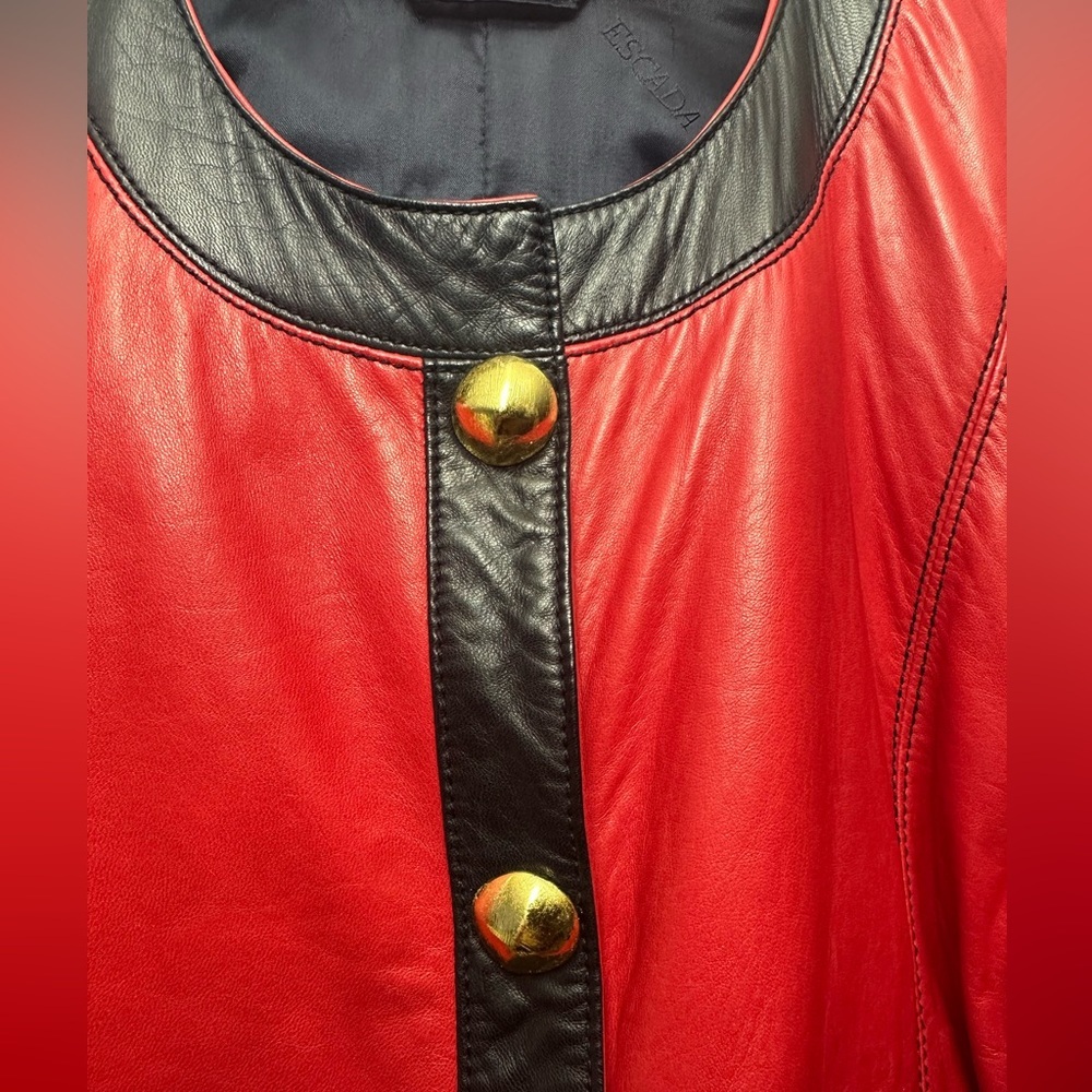 Escada leather jacket - Picture 2 of 16